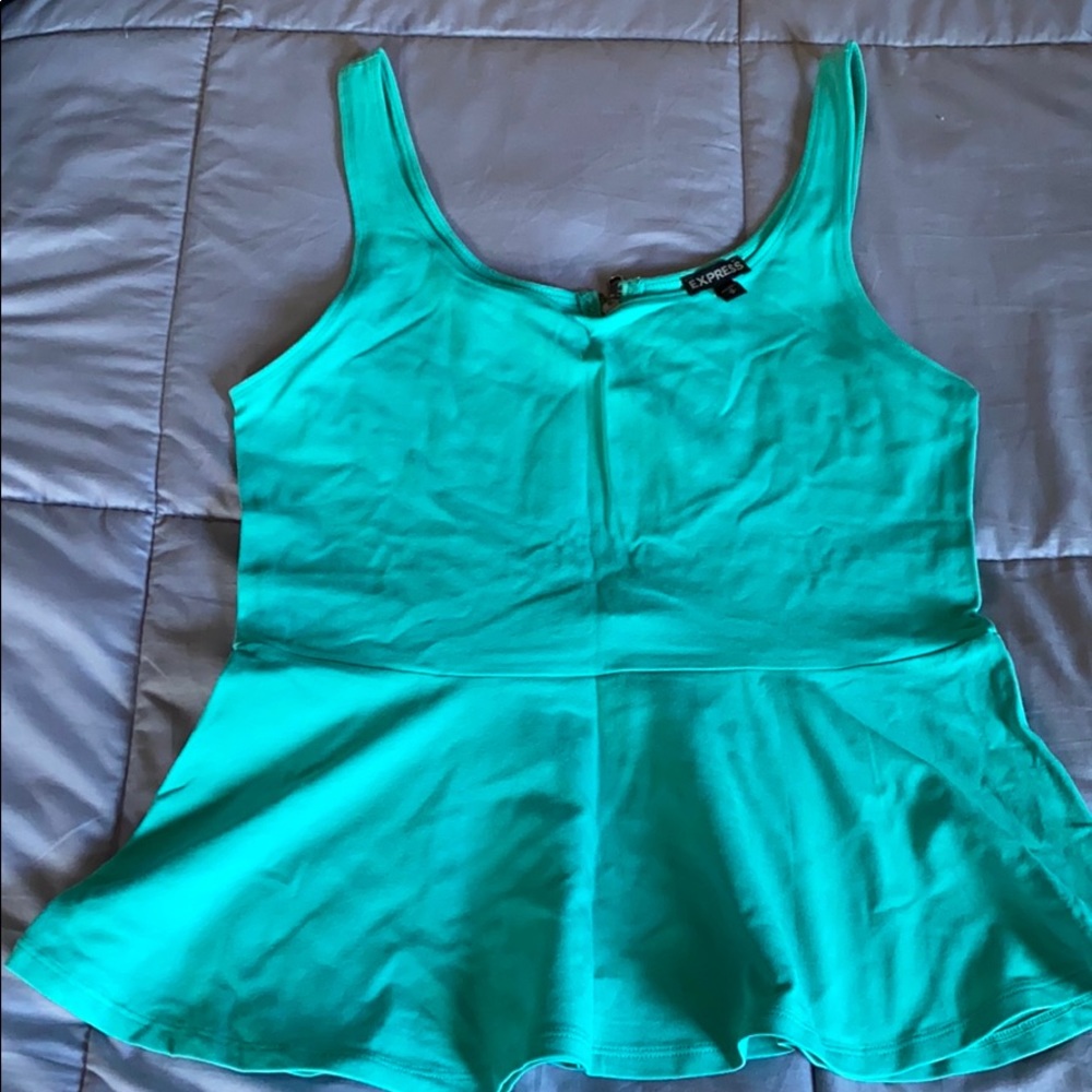 Peplum tank top